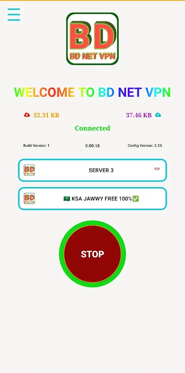 BD NET VPN Tangkapan skrin 0