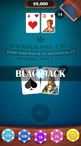 Casino BlackJack 21 Card Game スクリーンショット 2