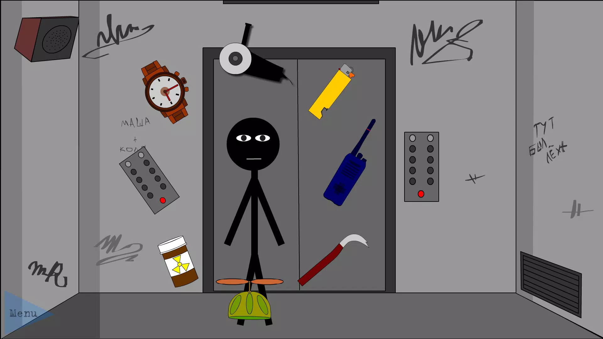 Stickman Escape Lift ဖန်သားပြင်ဓာတ်ပုံ 0