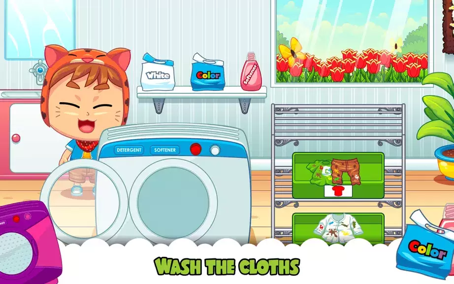 Marbel Laundry - Kids Game स्क्रीनशॉट 2