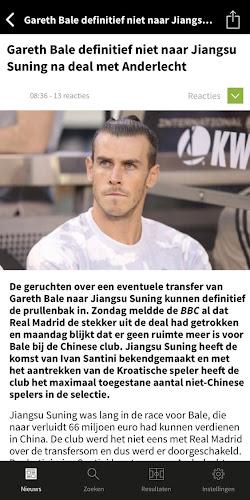 Voetbalzone Tangkapan skrin 1