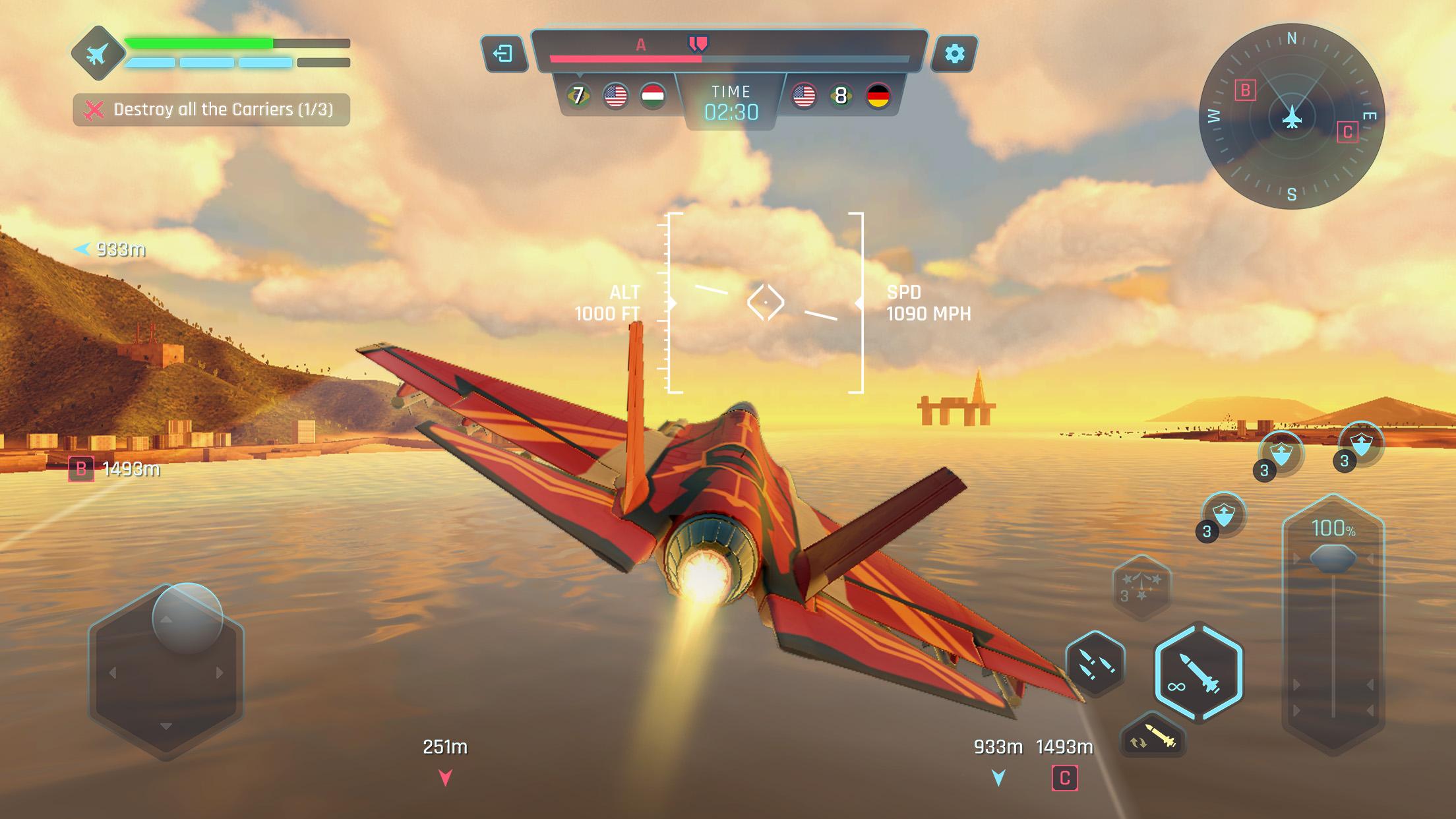Sky Warriors: Airplane Games Screenshot 1