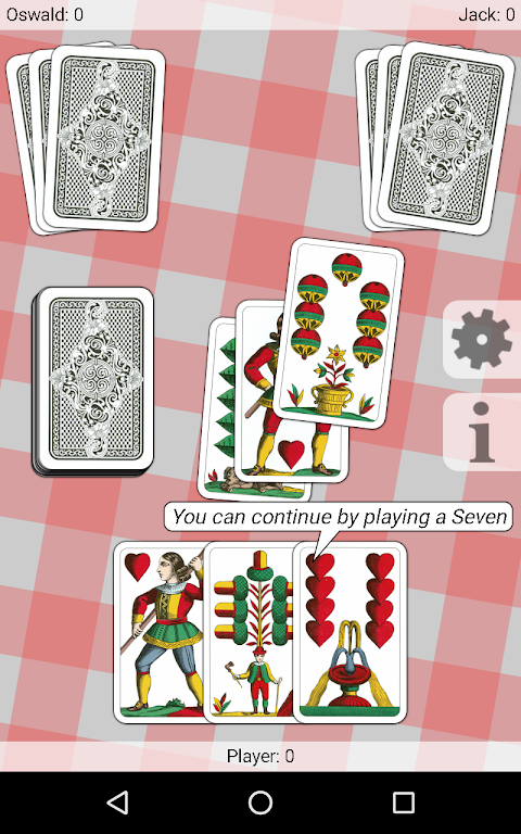 Seven - Card Game Captura de pantalla 1