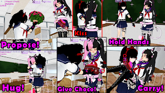 SchoolGirl AI 3D Anime Sandbox ภาพหน้าจอ 2