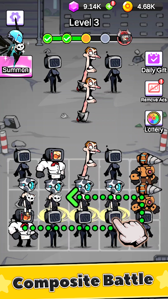 Battle Warriors: Strategy Game Mod স্ক্রিনশট 0
