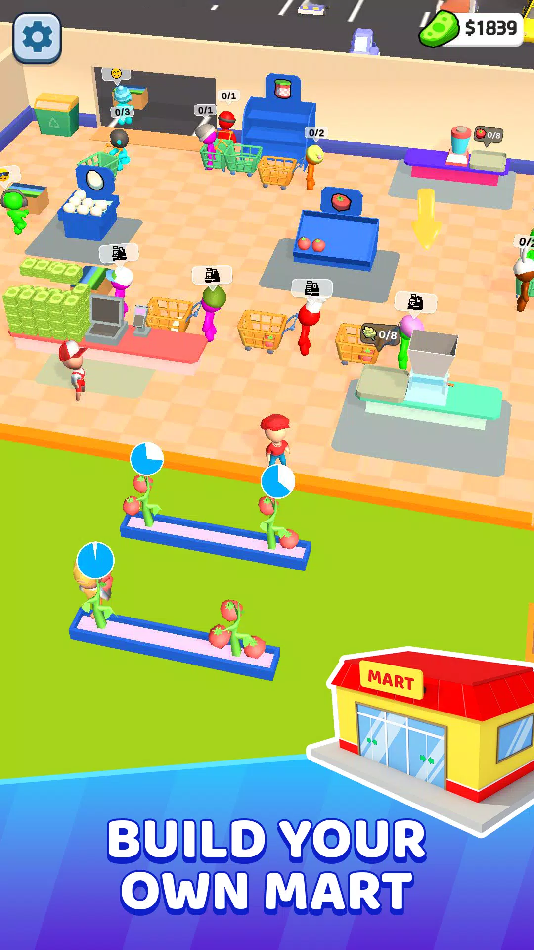 Mart Tycoon Supermarket game 스크린샷 1