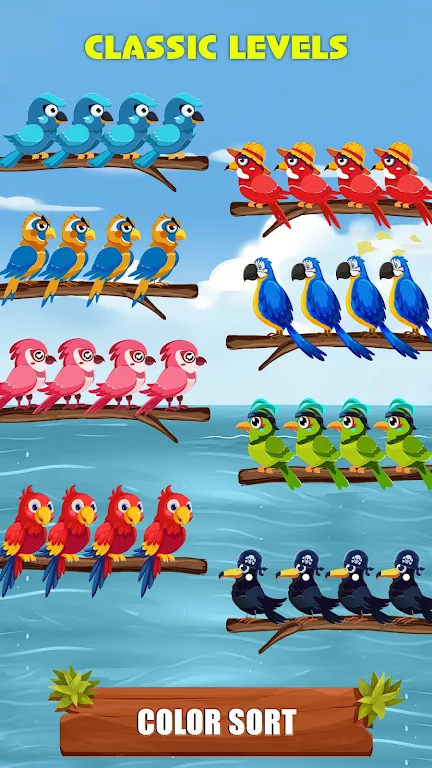 Bird Sort Color - Puzzle Games Schermafbeelding 2