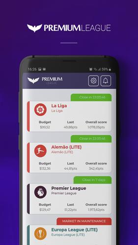 Premium League Fantasy Game ဖန်သားပြင်ဓာတ်ပုံ 1