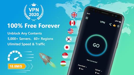 Free VPN Super™ -Fast & Secure Ekran Görüntüsü 0