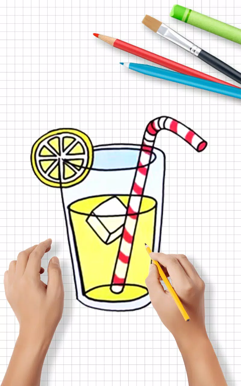 Draw Cute Drinks Capture d'écran 1