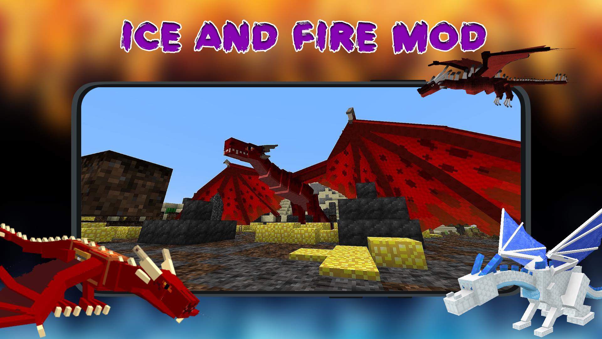 Ice and Fire Mod For Minecraft ဖန်သားပြင်ဓာတ်ပုံ 0