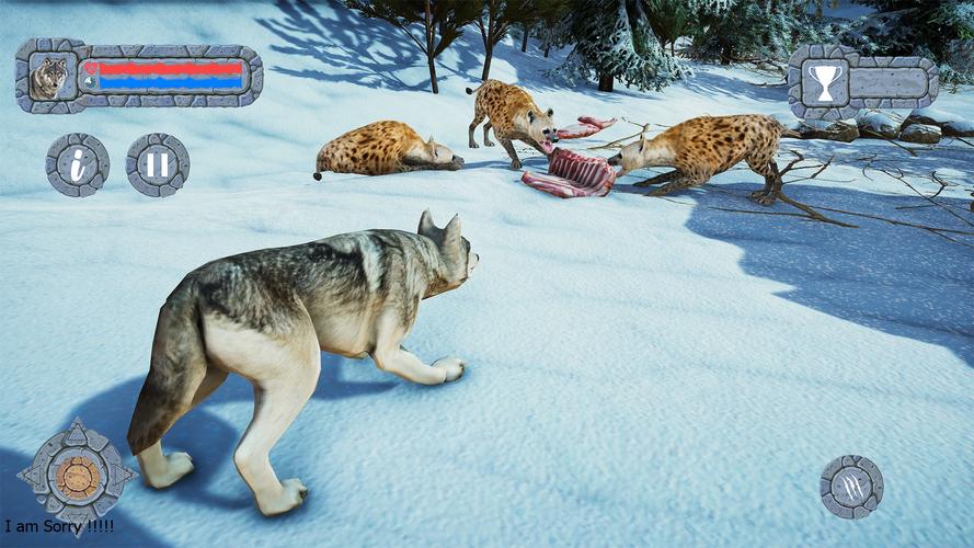 Arctic Wolf Family Simulator Zrzut ekranu 3