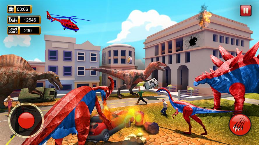 Dinosaur Games City Rampage ภาพหน้าจอ 2