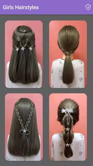 Girls Hairstyles Step By Step ဖန်သားပြင်ဓာတ်ပုံ 0