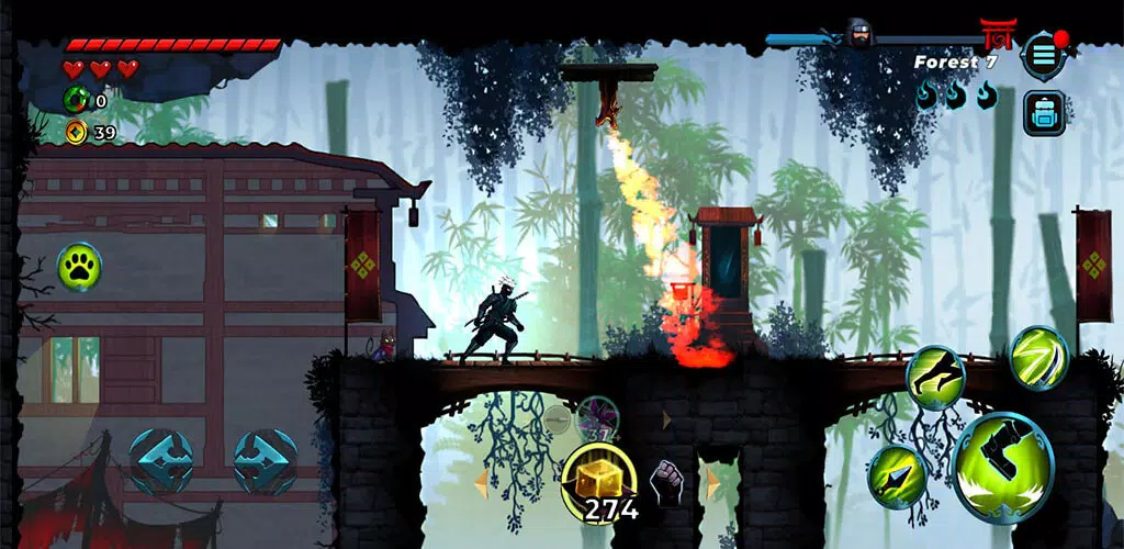 Ninja War: Shadow Adventures Captura de pantalla 1