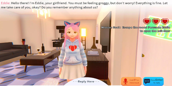 Yandere AI Girlfriend Sim Скриншот 0