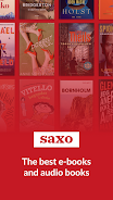 Saxo: Audiobooks & E-books স্ক্রিনশট 0