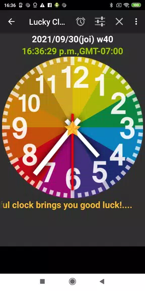 Rainbow Clock ภาพหน้าจอ 0