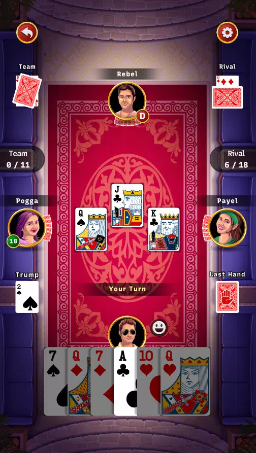 29 King Card Game Offline Tangkapan skrin 3