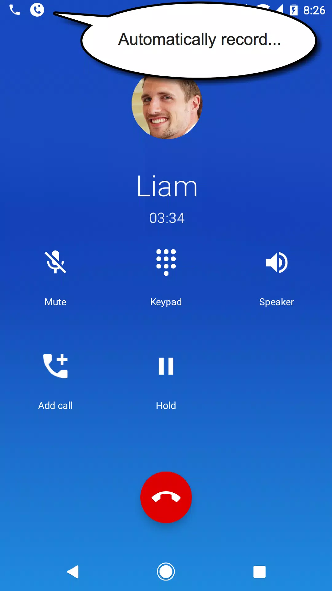 Grabador de llamadas Captura de pantalla 1