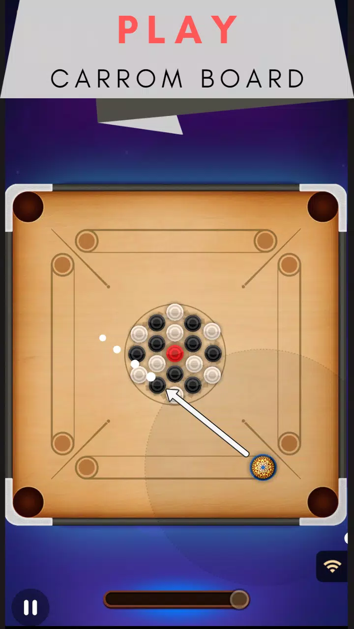 Carrom Board Offline Capture d'écran 0