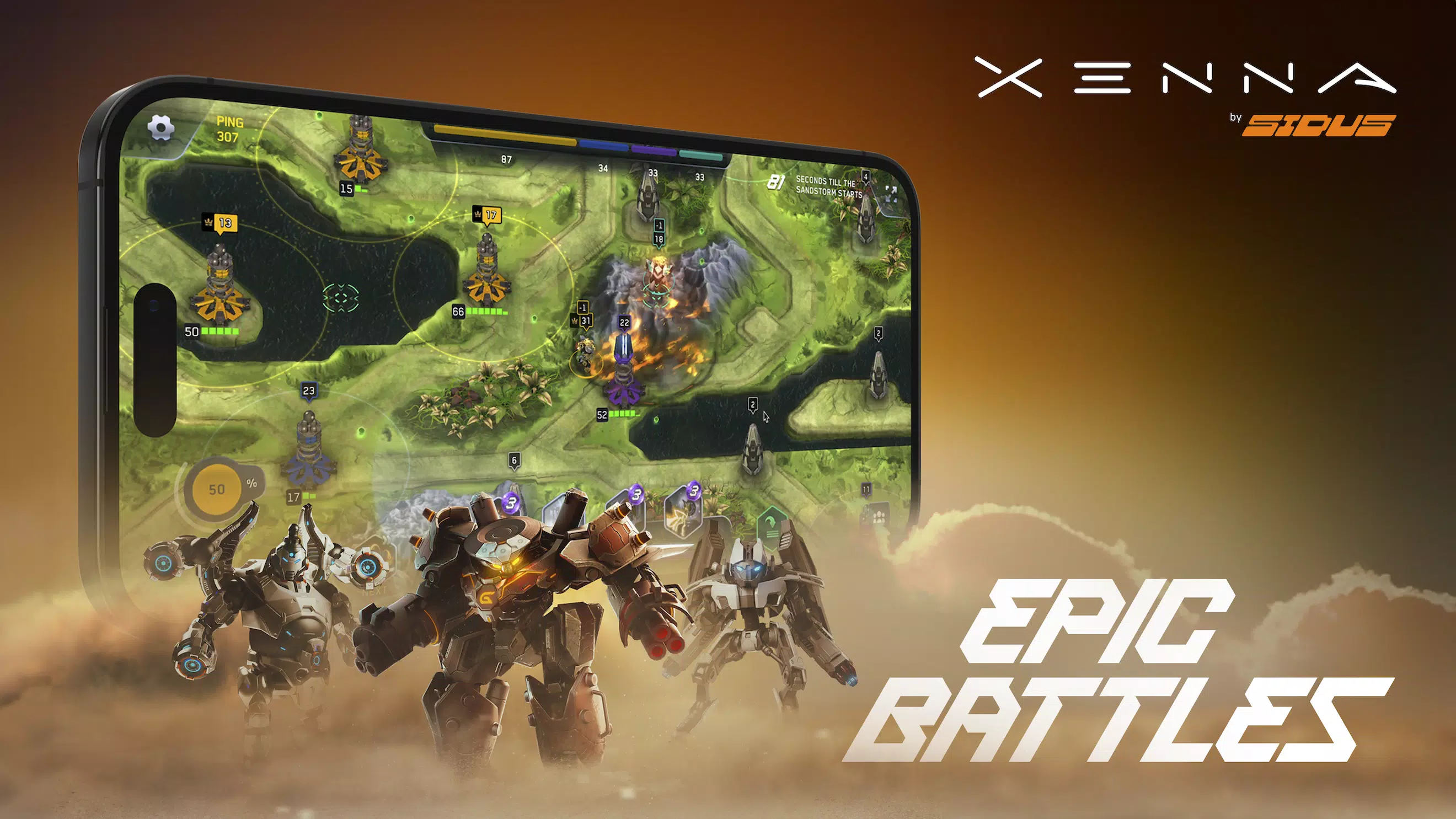 Xenna: Card Battle RTS應用截圖第0張