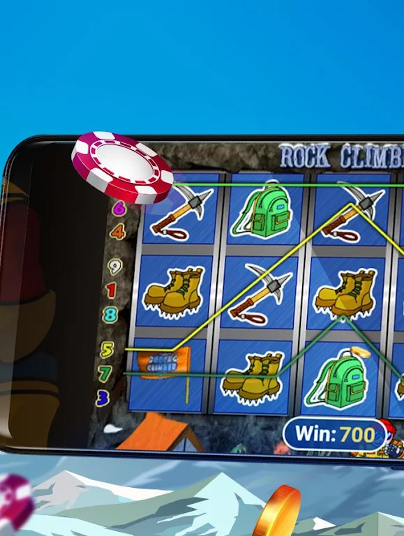 Rock Climber Free Casino Slot Machine Ekran Görüntüsü 0