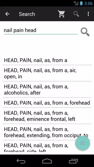 Schermata Homoeopathic Repertorium 3