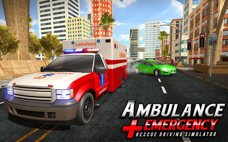 911 Ambulance City Rescue Game ဖန်သားပြင်ဓာတ်ပုံ 0