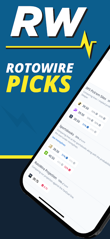 RotoWire Picks | Player Props स्क्रीनशॉट 0