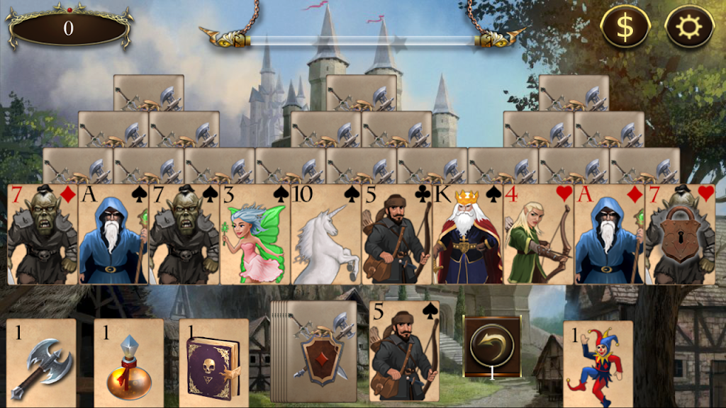 Legends of Solitaire Curse of the Dragons TriPeaks ภาพหน้าจอ 0