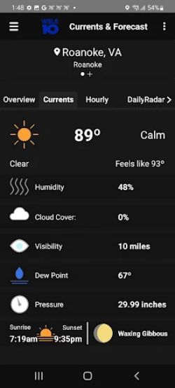 WSLS 10 Roanoke Weather Capture d'écran 2