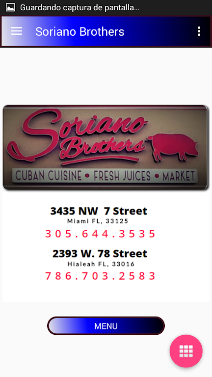 Soriano Brothers Cuban Cuisine应用截图第0张
