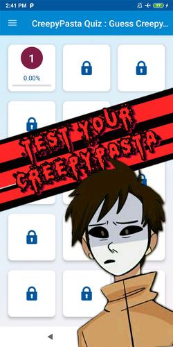 Schermata creepypasta quiz 1