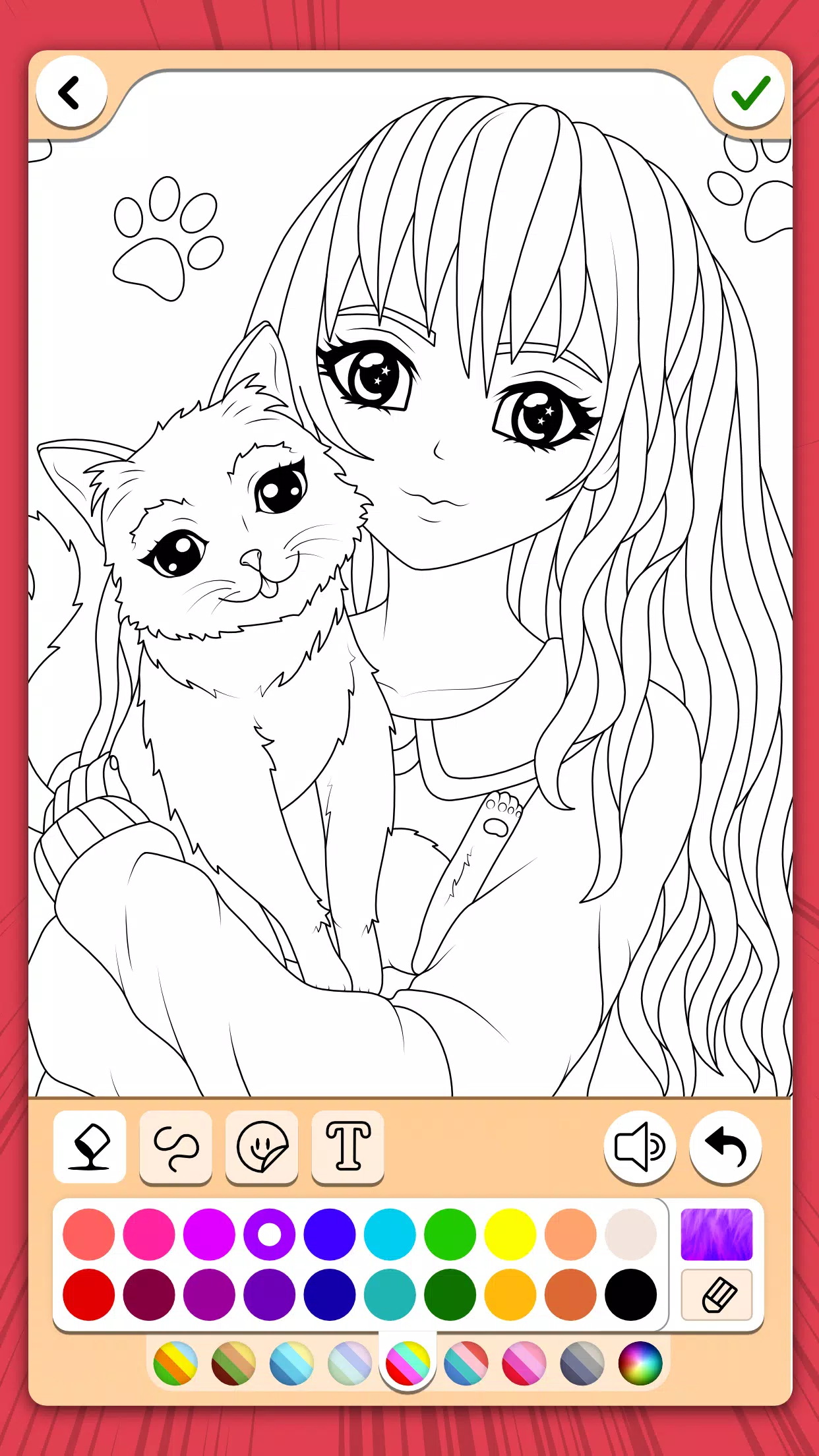 Manga Coloring Book Скриншот 0