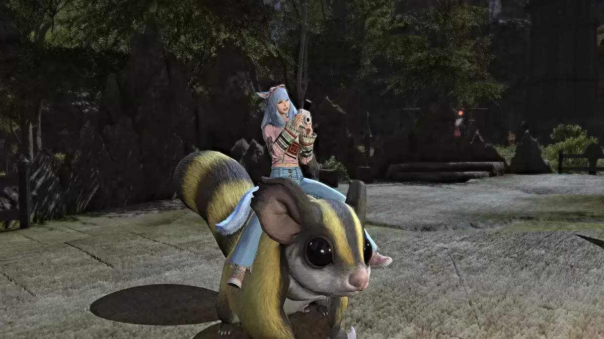 FFXIV'teki bir montajda Emote