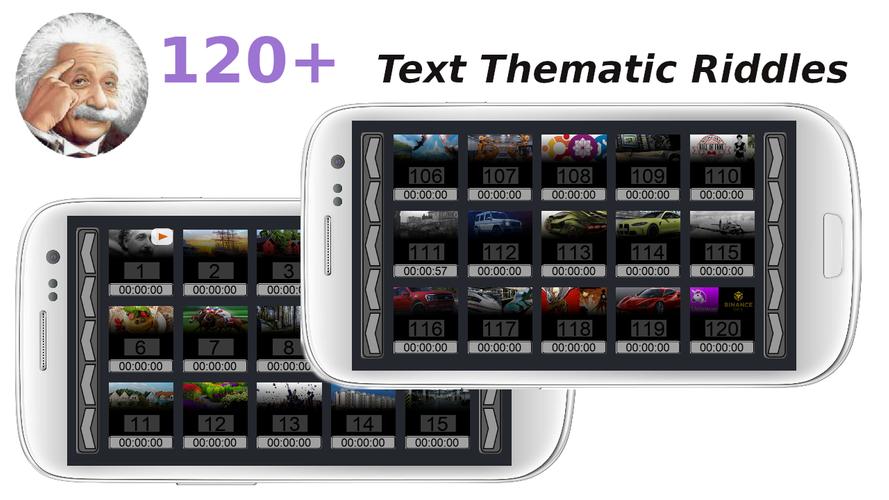 Einstein's Riddles Text Puzzle Captura de pantalla 1