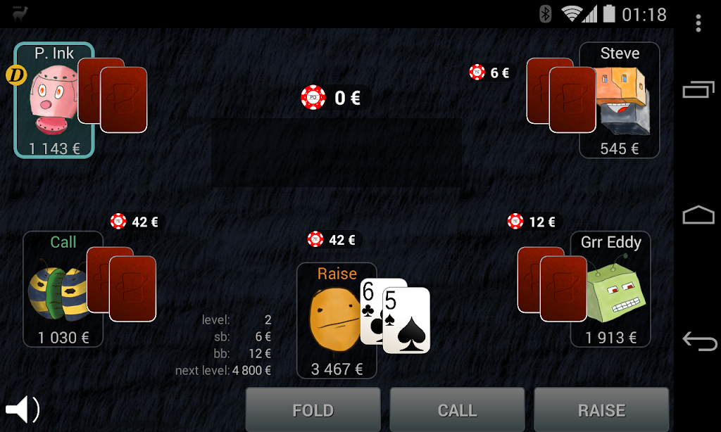Bots Don't Bluff Offline Poker Ekran Görüntüsü 1