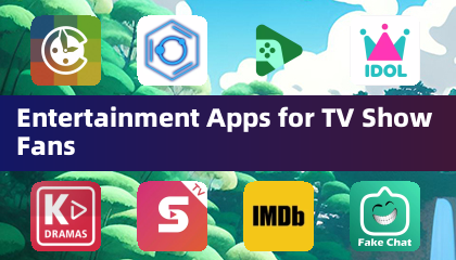 TV 쇼 팬을 위한 엔터테인먼트 앱